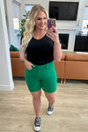 Mei Control Top Cuffed Shorts in Green