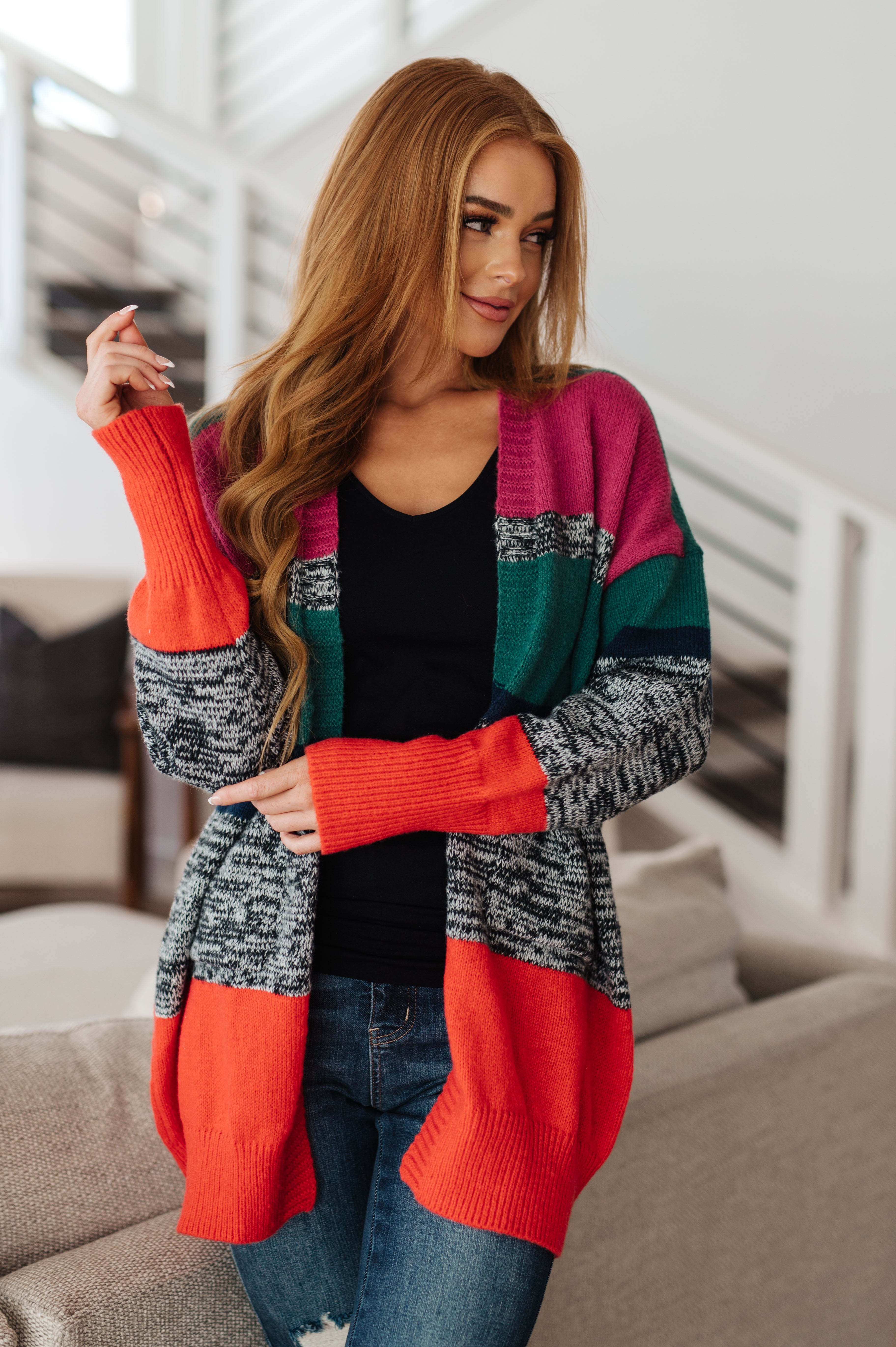 Carlie Striped Cardigan