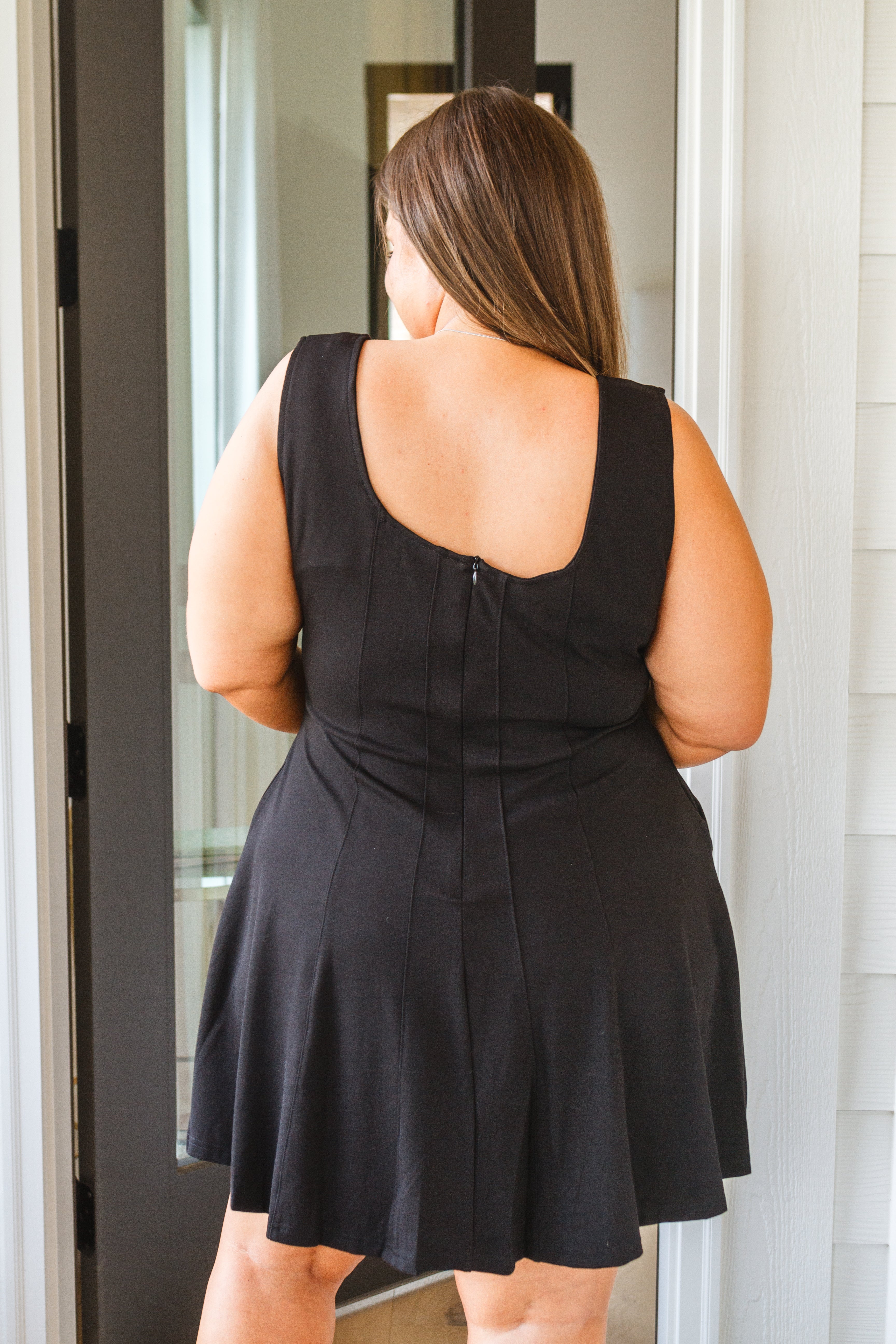 Elizabeth Skater Dress in Black