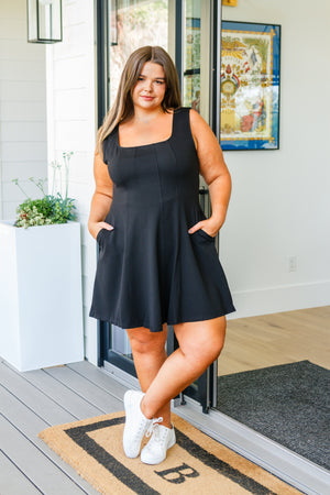 Elizabeth Skater Dress in Black