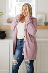 Plush Boucle Hooded Cardigan