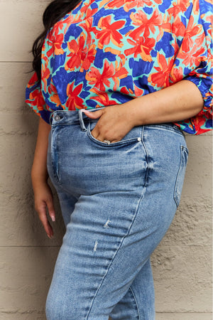 Kayla High Waist Distressed Slim Jeans