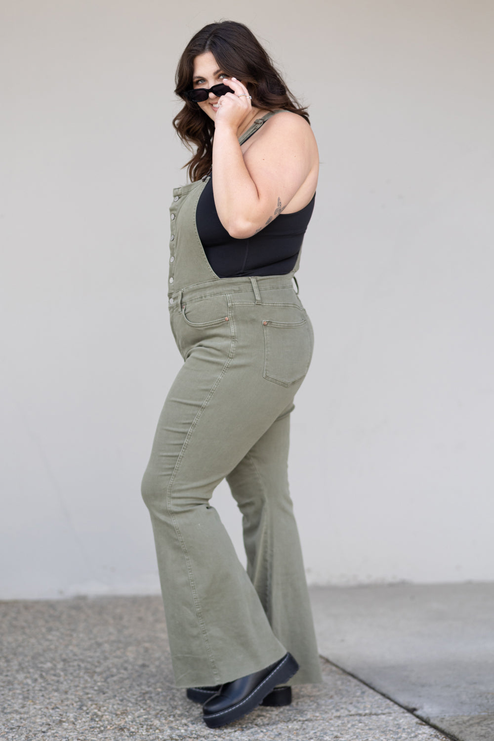 Kelsey Flare Tummy Control Overalls