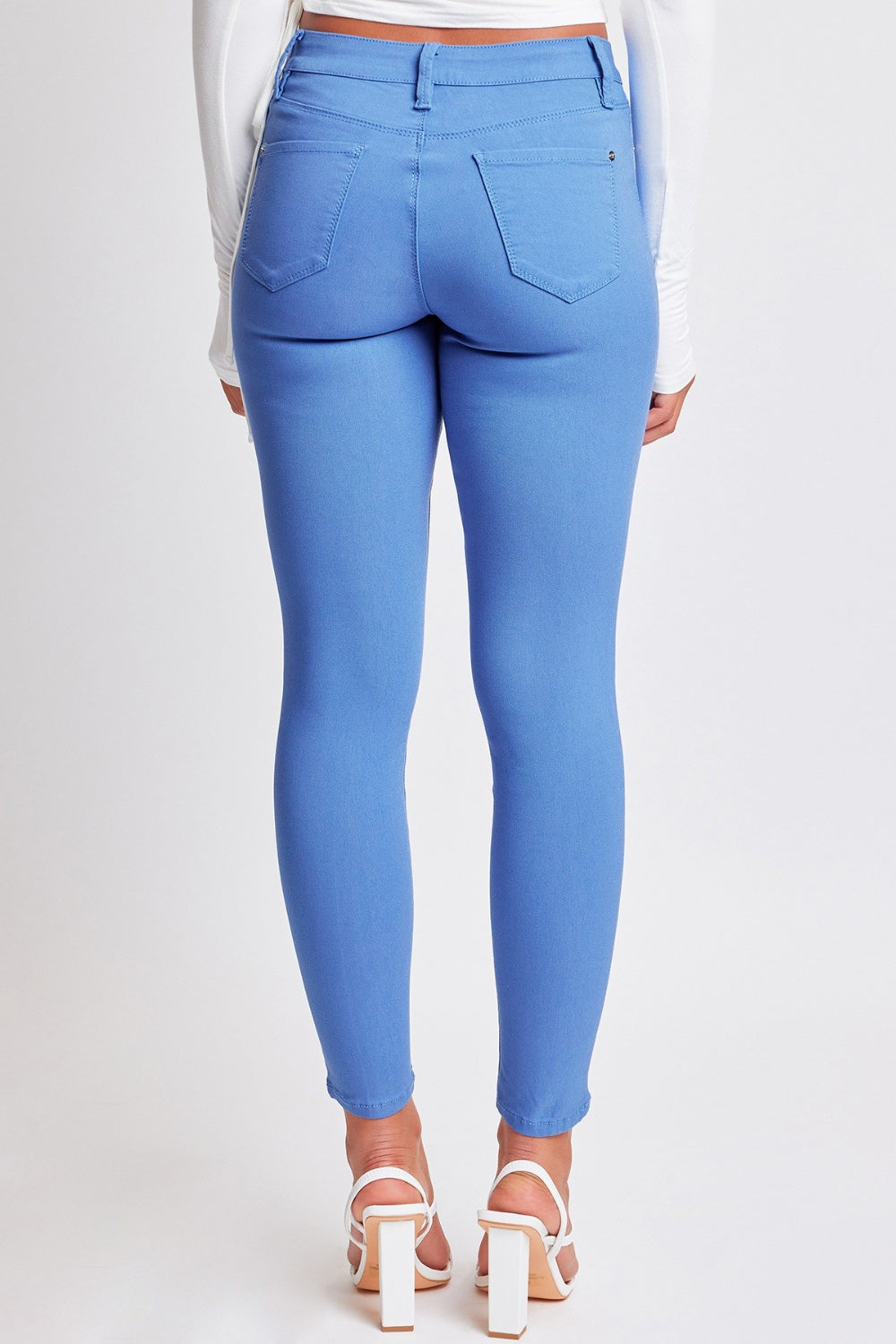 Blisse Hyperstretch Mid-Rise Skinny Pants in Blue