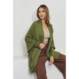 The Anya Cocoon Cardi in Olive
