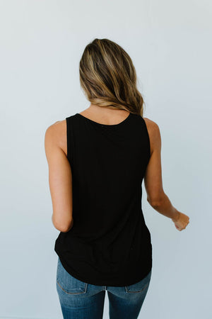 Lace And Shouders Above The Rest Top in Black